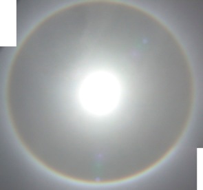 Total Solar Eclpse seen from an angle
